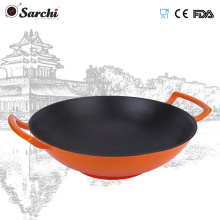 Home kitchen accessories cast iron wok